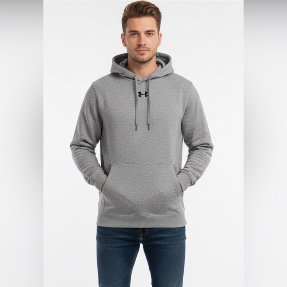 Under Armour Cold Gear Loose Fit Men's Gray Hoodie Size Small